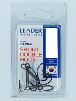Двійник Leader SHORT DOUBLE № 2/0 (3 hooks)