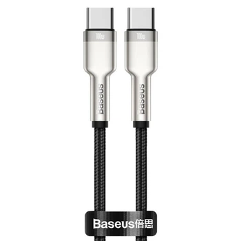 Дата кабель Baseus Cafule Metal Type-C to Type-C 100W 1m CATJK-C Черный