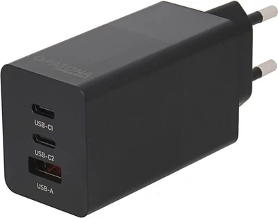 Ładowarka PATONA Premium GaN 65W 2xUSB-C 1xUSB-A Black (4055655234573)