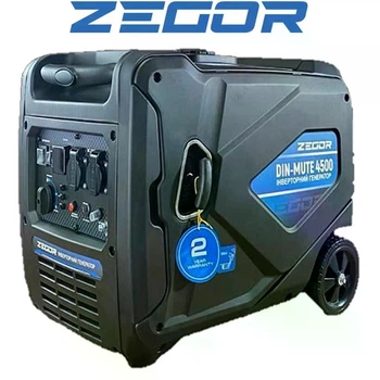 Генератор бензиновий інверторний Zegor DIN-MUTE4500 4,2-4,5 кВт, електростартер