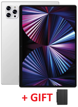 Планшет BDF P50 New 8/512Gb 10.1", 1280x800, IPS, silver + чехол