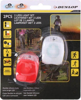 Набір велосипедних ліхтарів Dunlop SC LED 2 шт. (8711252053202)