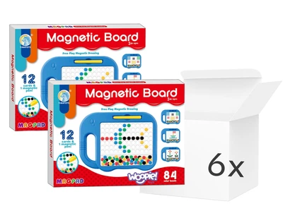 Магнітна дошка-мозаїка Woopie Montessori MagPad Слоник 6 шт Синя (ZES2204326948147)