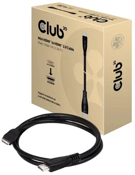 Кабель Club 3D HDMI - HDMI C mini 1 м Black (8719214470661)