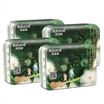 Подгузники Bubandi Camellia Core S (4-8 кг), 128 шт (4 x 32)