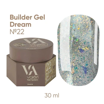 Гель для наращивания Valeri Dream Builder Gel №22 30 мл