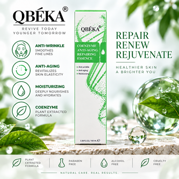 Омолаживающая мультипептидная эссенция для лица QBEKA Coenzyme Anti-Aging Repairing Essence с Acetyl Hexapeptide-8 и Palmitoyl Pentapeptide-4, 100 мл