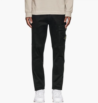 Брюки мужские Stone Island Garment-Dyed Black 34 Черный 801532203-V0065