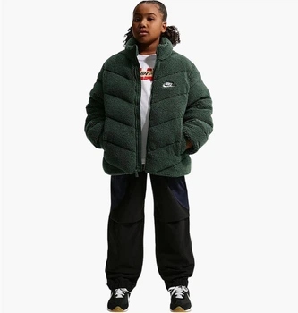 Куртка детская Nike K Nsw Adp Tf Puffer Mtrl Vnr Olive M рост 140 см Оливковый IM4506-303