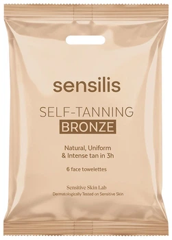 Салфетки для автозагара Sensilis Bronze 6 шт (8428749014447)