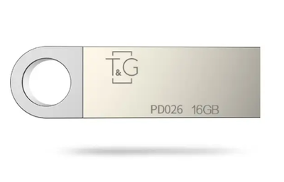 Флеш память USB T&G 026 Metal 16Gb