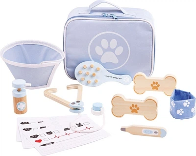 Ігровий набір Bigjigs Toys Ветеринар 12 предметів 33002 (691621810026)