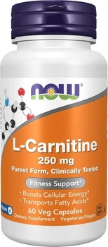 L-карнітин Now Foods L-Carnitine 250 мг 60 капсул (733739000620)