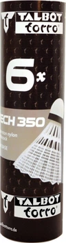 Zestaw lotek Talbot Torro Shuttlecocks Tech 350 6 szt. White 479102 (4015752910206)