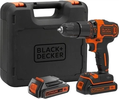 Дриль-шуруповерт акумуляторний ударний Black&Decker 18V BDCHD18QW