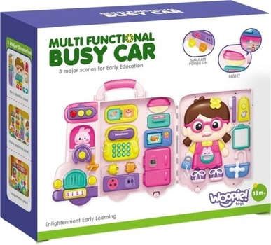 Tablica manipulacyjna Woopie Baby Samochód interaktywny 3 w 1 54702 (5906280654702)