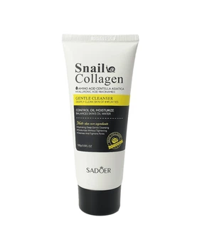 Пінка для вмивання з муцином равлика Sadoer Snail Collagen Gentle Cleanser