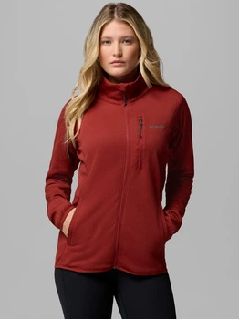 Спортивная кофта женская Columbia Essential Hike Grid Fleece Full Zip 2136233632 M Красная (199141366875)