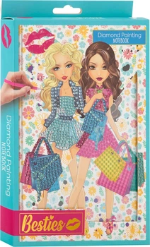 Алмазна мозаїка Besties Notebook Блакитний A5 (8715427097053)