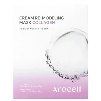 Альгинатная маска с коллагеном для упругости кожи Arocell Cream Remodeling Mask Collagen 5 шт