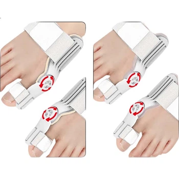 Коректор пальців ніг Olera для японського пальця ноги для Hallux Valgus з обертовою ручкою для дорослих, коректор великого пальця ноги, роздільник пальців для чоловіків та жінок, пристрій для догляду за ногами
