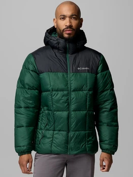 Kurtka zimowa męska Columbia Puffect IV Hooded Jacket 2190331375 M Zielona (199644102611)
