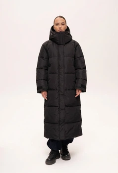 Довга жіноча зимова куртка Finn Flare 224504-BL чорна 2XL