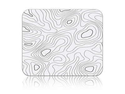 Коврик для мыши WorkPlaceShop White Waves 200x240x3 мм (WPS-MP-10562-200x240)