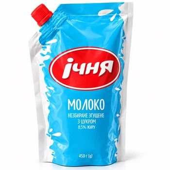 Молоко цельное сгущенное с сахаром Ичня 8,5%, 450 г