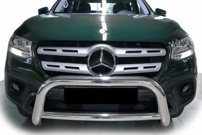 Передняя защита WT005 (нерж, 60мм) для Mercedes X class 2017-2020 гг