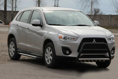 Кенгурятник WT003 Black (нерж.) для Mitsubishi ASX 2010-2023 рр