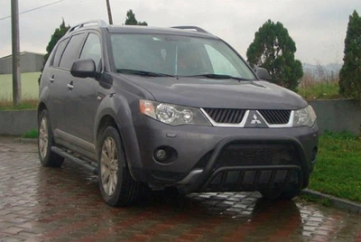 Кенгурятник WT002 Black (нерж.) для Mitsubishi Outlander 2006-2012 рр