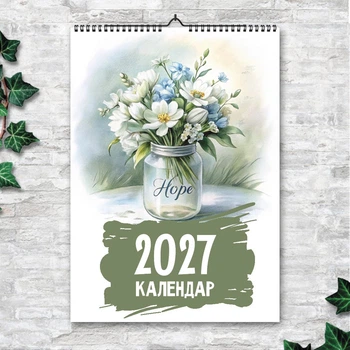 Календарь A3 перекидной настенный Нежные миниатюры 13 листов ENTERSTORE (art. 269039)