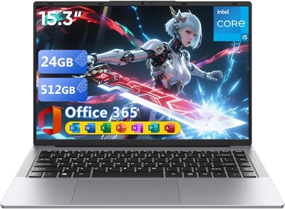 Ноутбук 15.3" Brhona UL155-TY-24 Intel Core i5 RAM 24GB SSD 512GB Win11 (UKR) (102424900)