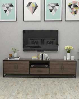 Тумба под телевизор в стиле лофт EcoLoft Вальдор DSP-1512-4