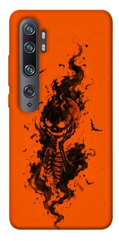 Чехол для Xiaomi Mi Note 10 с принтом Orange fog pumpkin