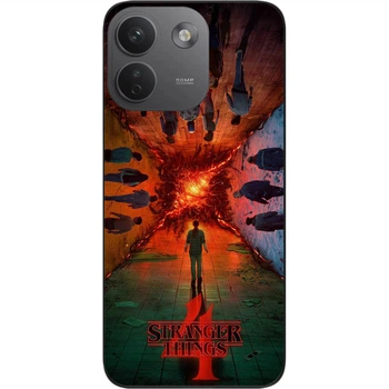 Силиконовый чехол SMTT для Xiaomi Redmi Note 17 Pro Max 5G с принтом Stranger Things Разлом
