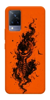 Чохол для Vivo V21 з принтом Orange fog pumpkin