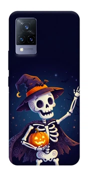 Чохол для Vivo V21 з принтом Cartoon skeleton