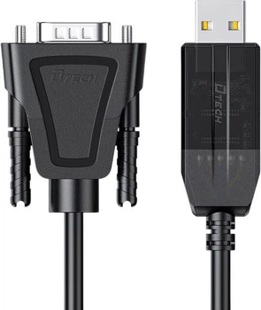Адаптер Dtech IOT5084 USB - RS-232 DB9 с чипом FTDI 40 м
