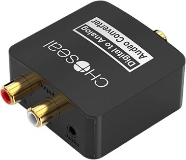 Аудиоконвертер CHOSEAL QZ210 оптический и коаксиальный SPDIF в RCA и 3.5 мм