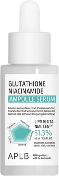 Serum nawilżające do twarzy APLB Glutathione Niacinamide na przebarwienia 40 ml (8809874682679)