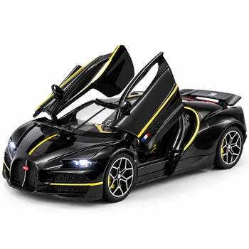 Машинка Bugatti Tourbillon 15 см игрушка моделька металлическая коллекционная Черный (5971440)