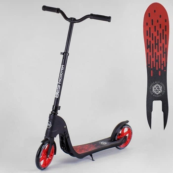Самокат двухколесный Best Scooter 18424 Черно-красный