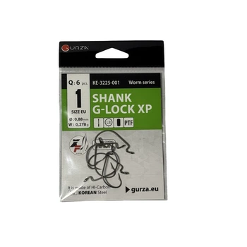 Оффсетный крючок Gurza SHANK G -LOCK XP # 1 PTF 6 шт ,KE-3225-001