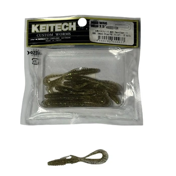 Силікон Keitech Mad Wag Mini 2.5" #309 Sahara Olive Flk. (12 шт/уп),1551.07.37