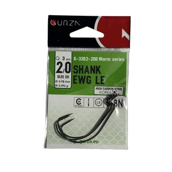 Офсетний гачок Gurza SHANK EWG LE # 2/0 BN 3 шт. ,К-3302-200