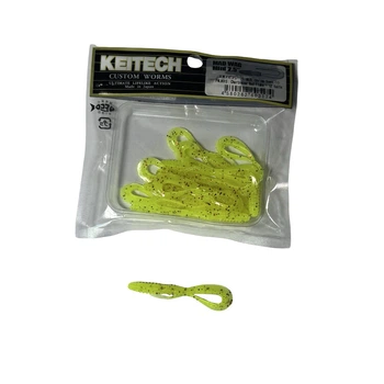 Силикон Keitech Mad Wag Mini 2.5" PAL#01 Chartreuse Red Flk (12 шт/уп),1551.07.47