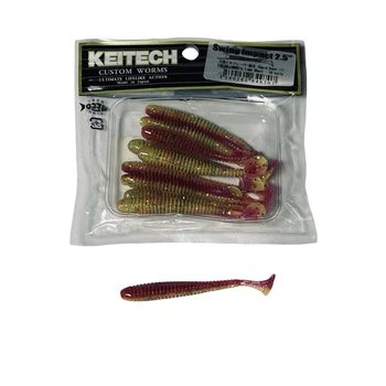 Силікон Keitech Swing Impact 2.5" EA#18 mystic lime chart (10 шт/уп),1551.13.98