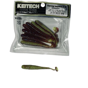 Силікон Keitech Swing Impact 2.5" EA#15 grape chart red flk (10 шт/уп),1551.11.48